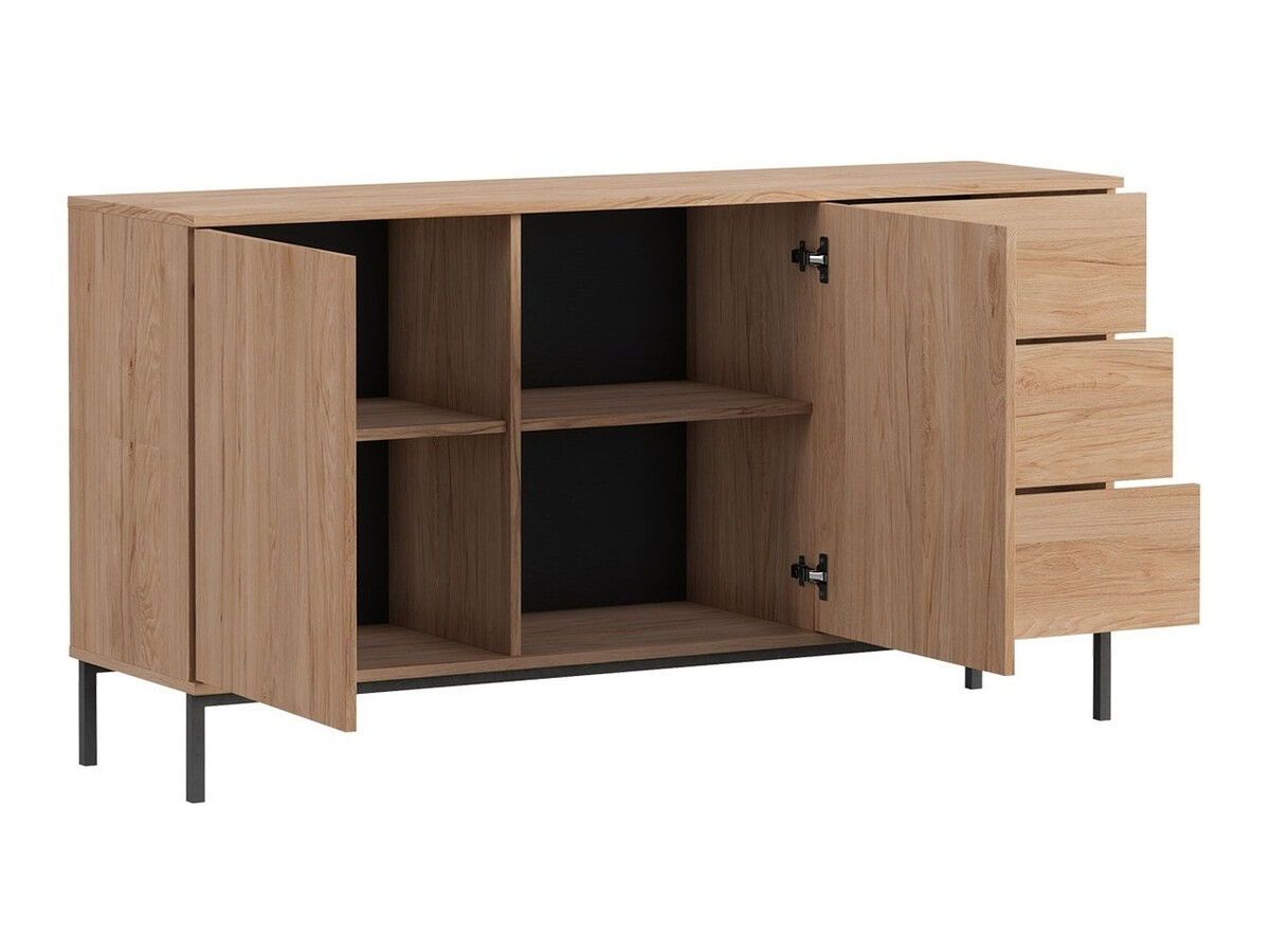 Chest of drawers Lomsore 104 (Black)