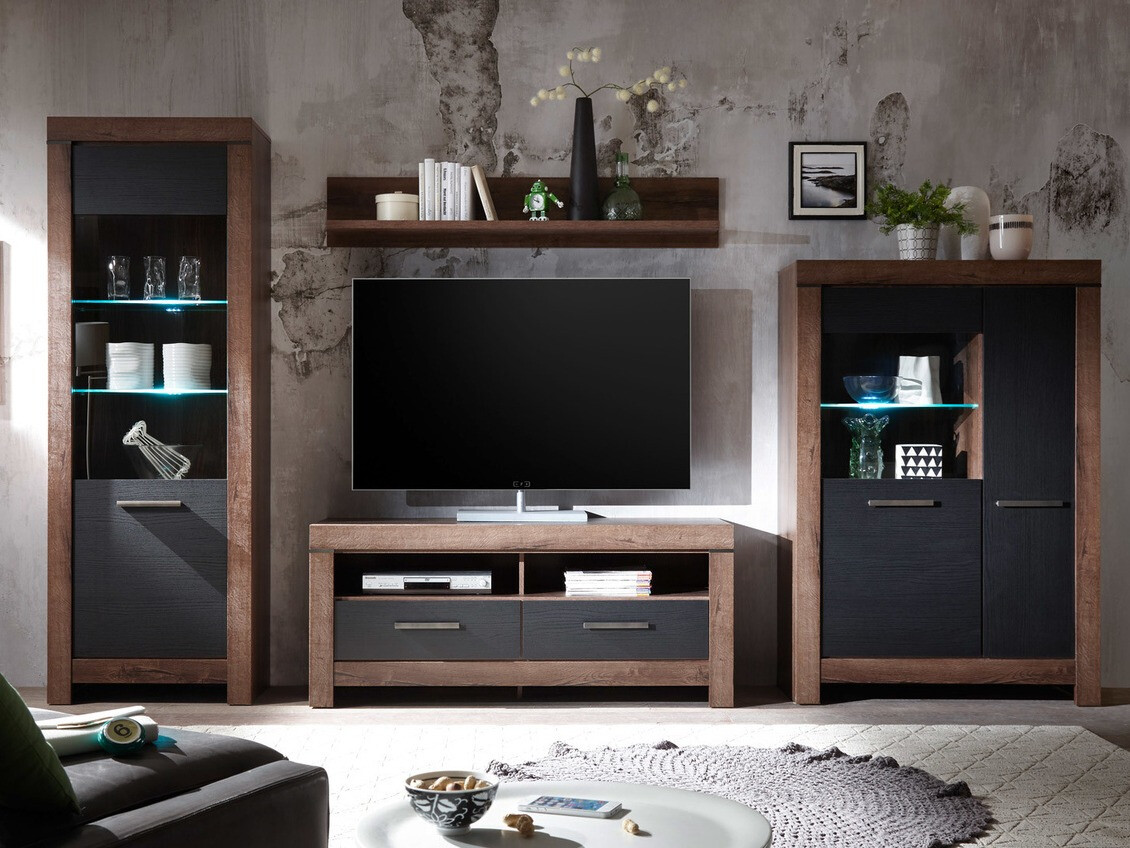 Bookcase Dunfelu 103 (Monastery oak + Black oak)