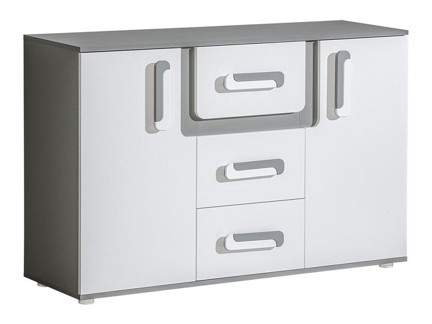 Chest of drawers Aviseve 102 (Anthracite + White)