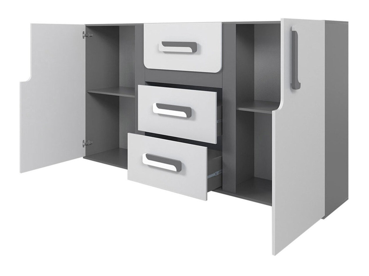 Chest of drawers Aviseve 102 (Anthracite + White)