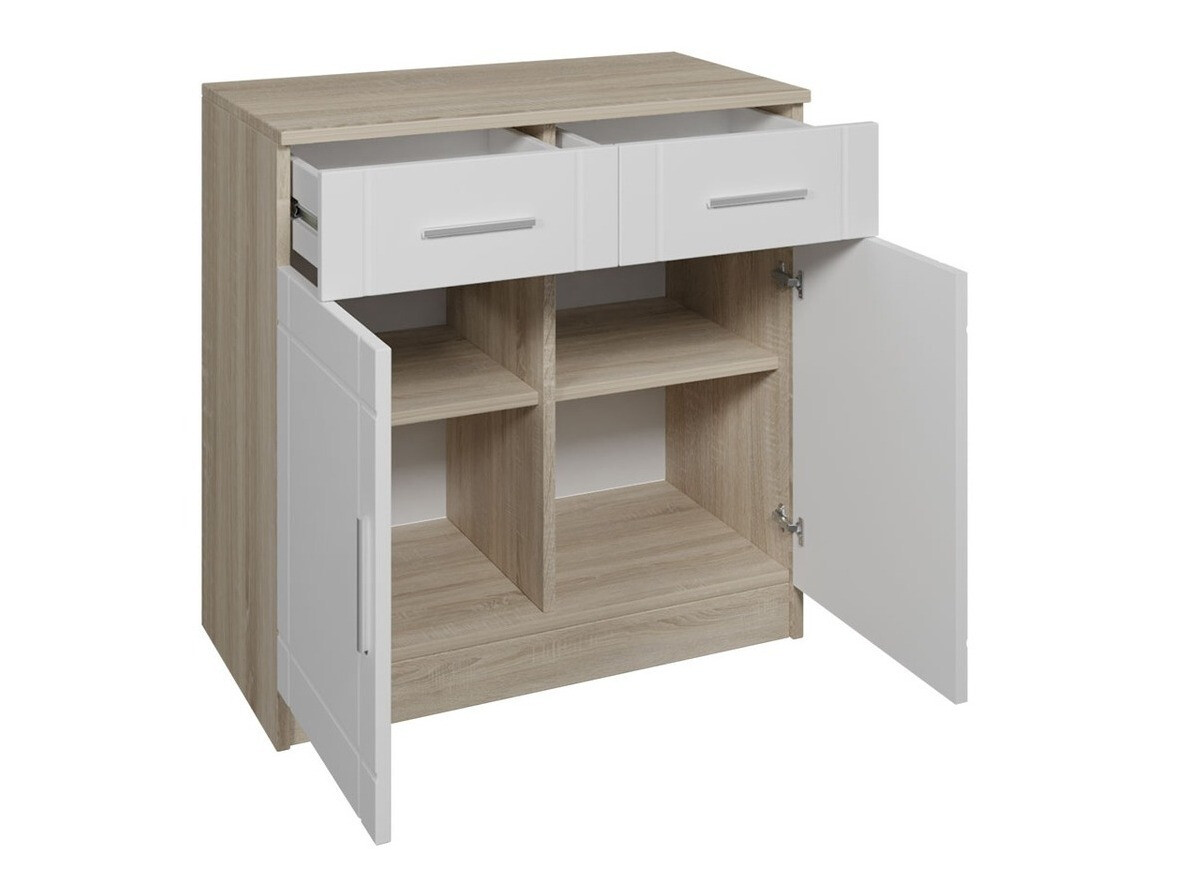 Chest of drawers Bacces (Sonoma oak + Graphite)