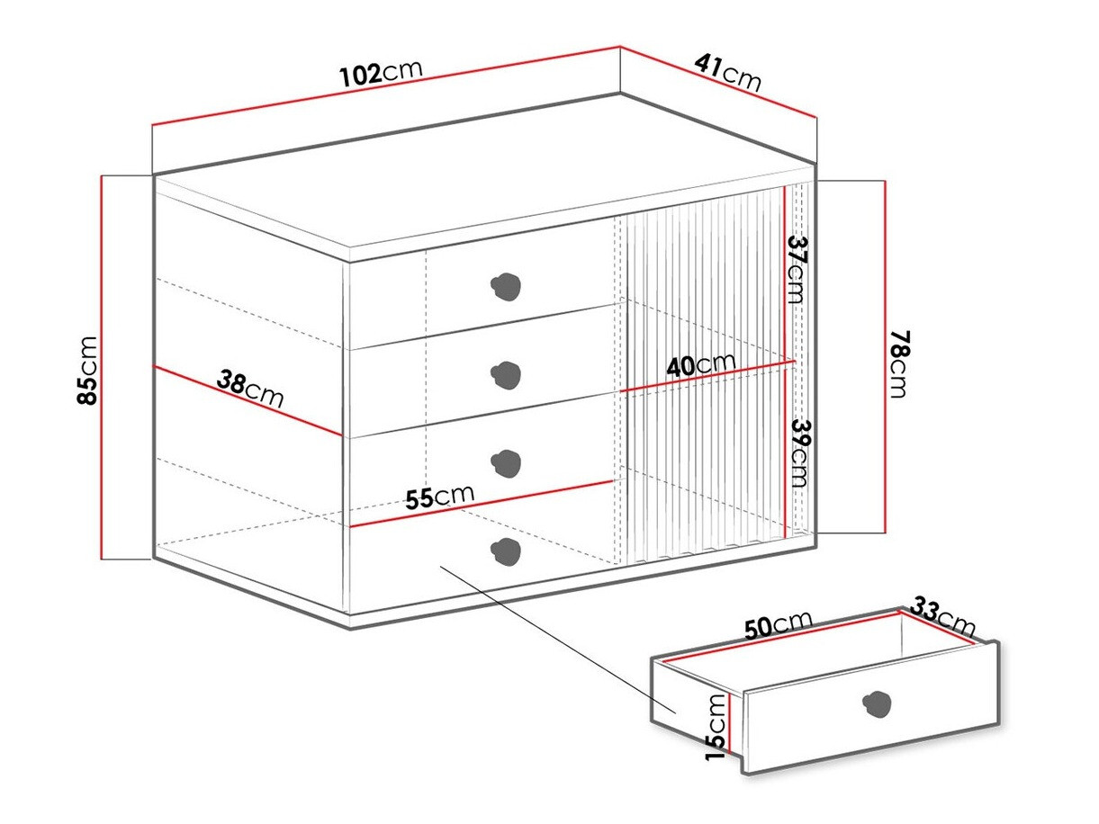 Chest of drawers Venmava 104