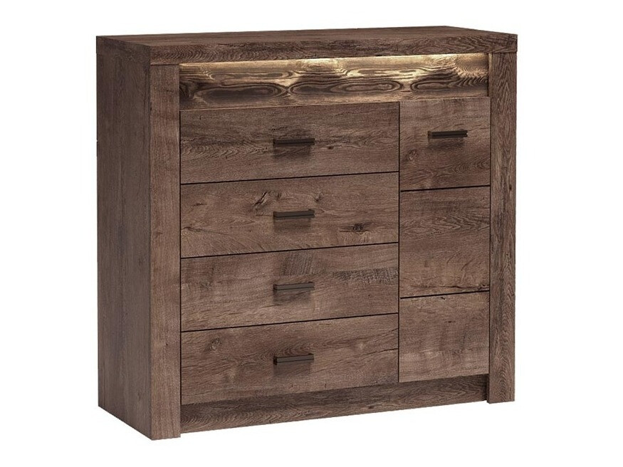 Chest of drawers Serfeno 115 (Dark ash)