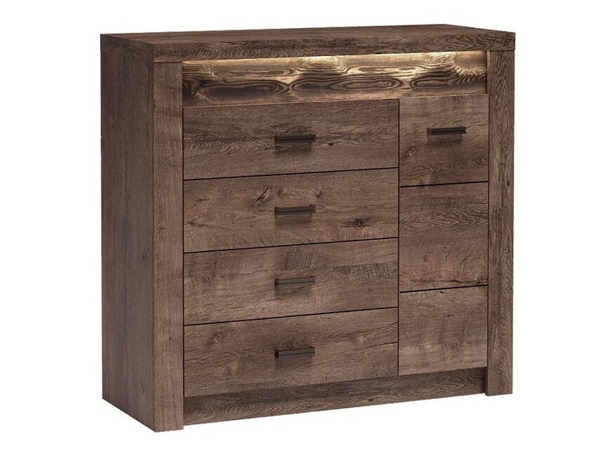 Chest of drawers Serfeno 115 (Dark ash)
