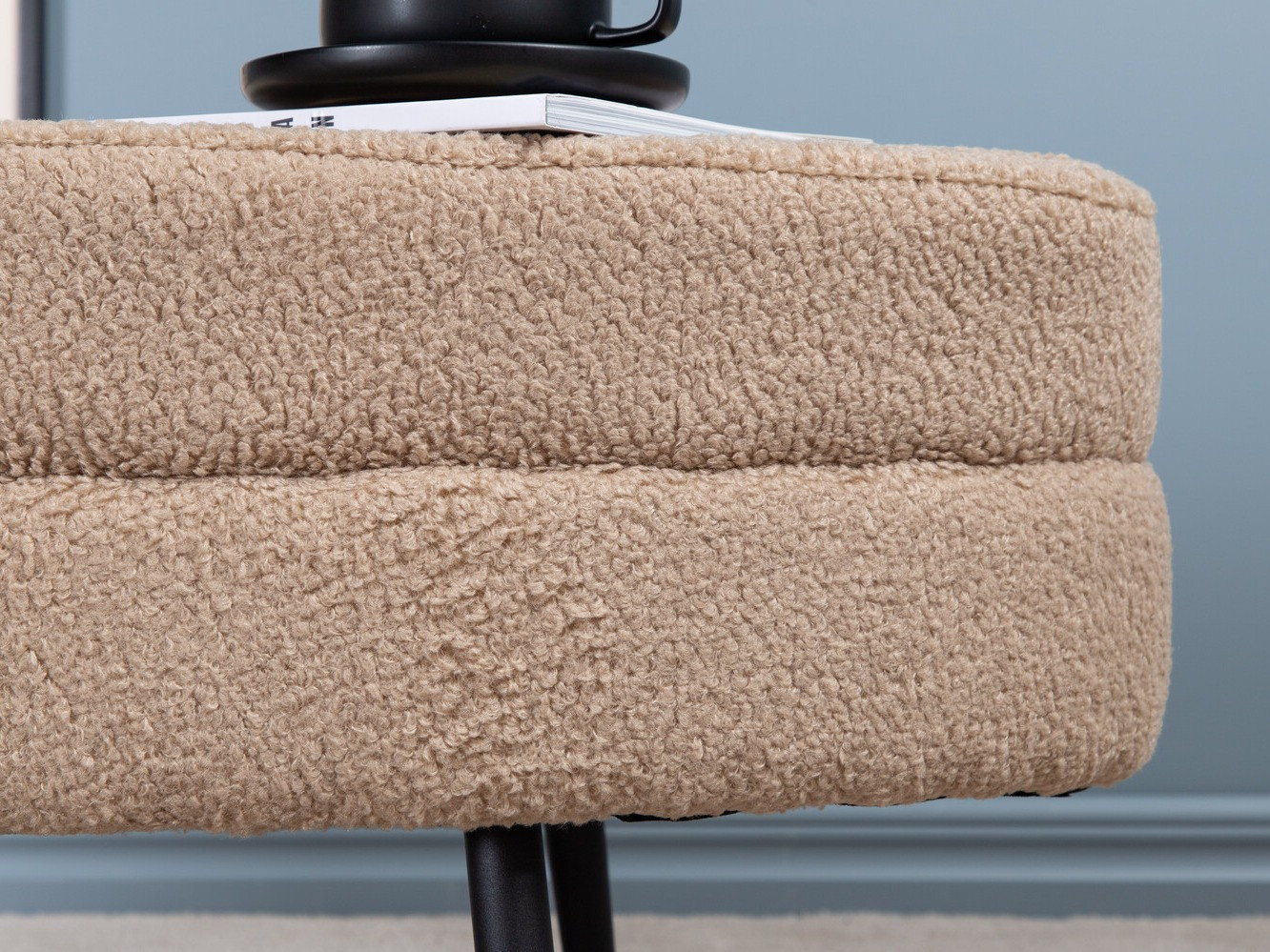 Upholstered bench Dallas 2920 (Beige + Black)