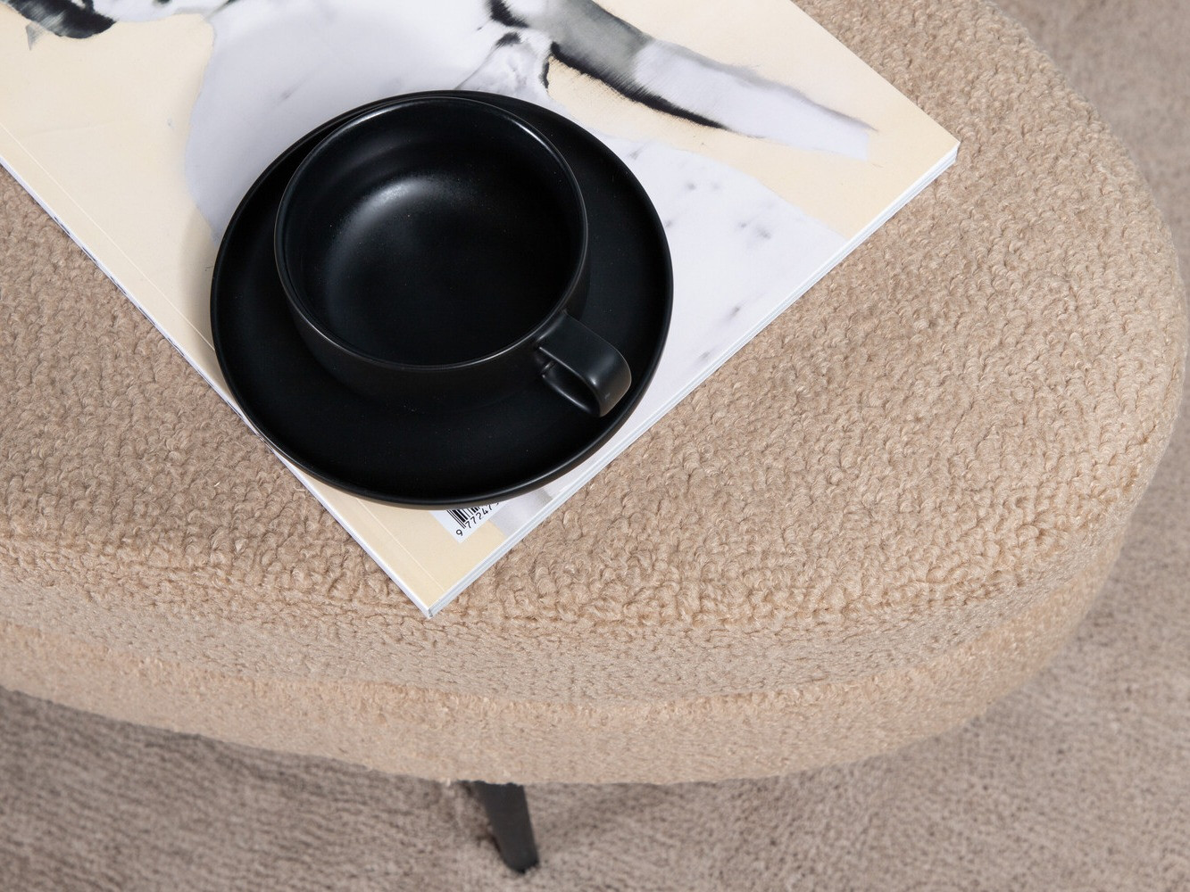 Upholstered bench Dallas 2920 (Beige + Black)