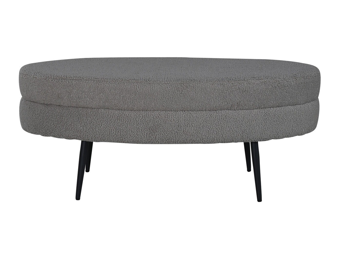 Upholstered bench Dallas 2920 (Dark grey + Black)