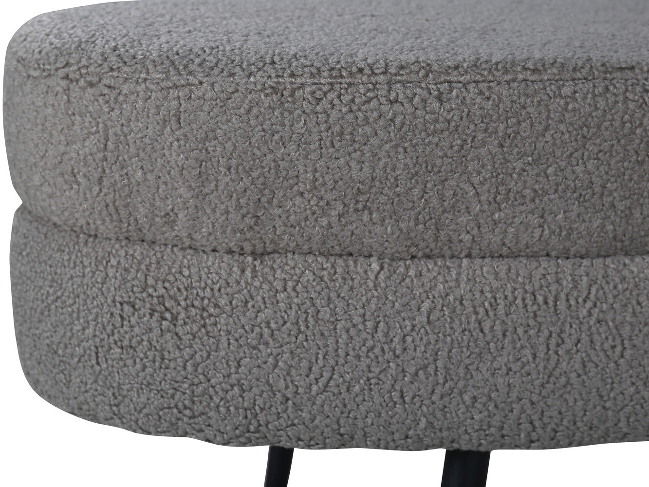 Upholstered bench Dallas 2920 (Dark grey + Black)