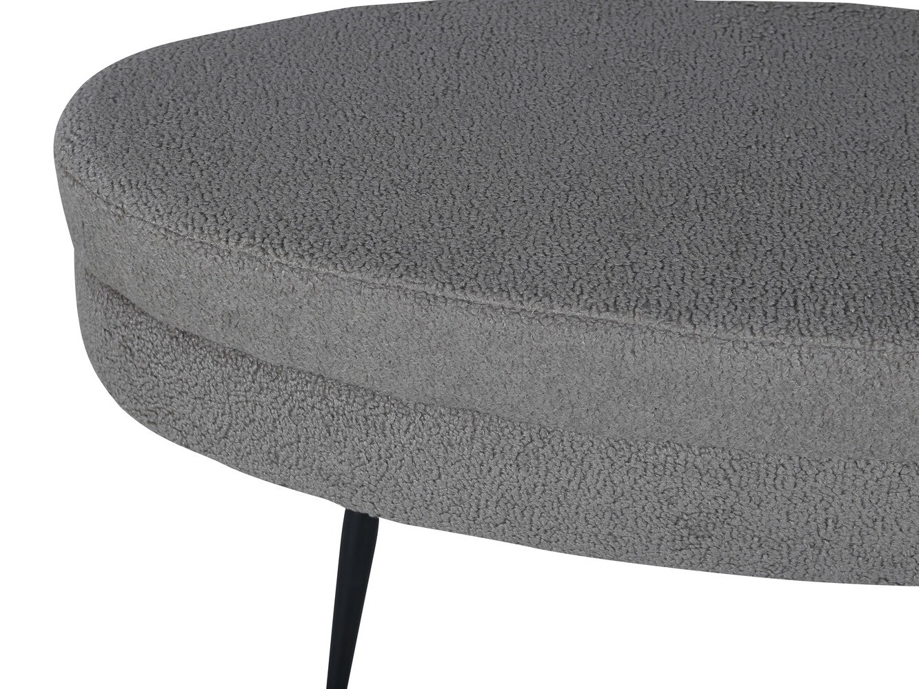Upholstered bench Dallas 2920 (Dark grey + Black)