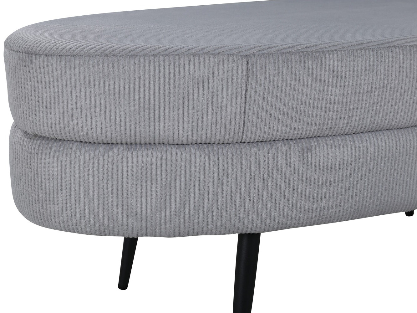 Upholstered bench Dallas 2920 (Grey + Black)