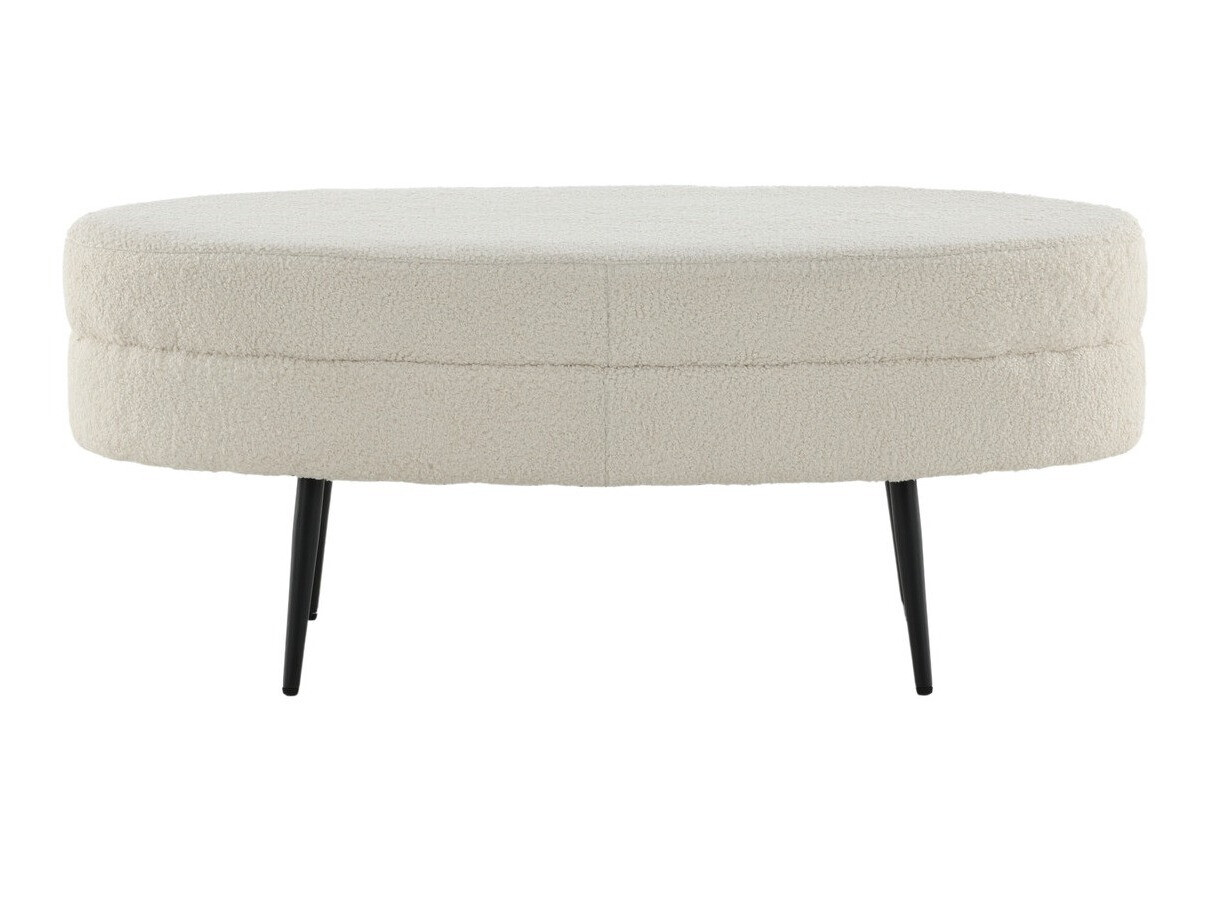Upholstered bench Dallas 2920 (White + Black)