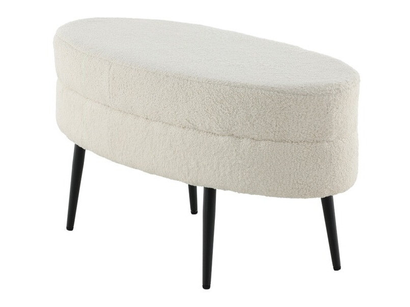 Upholstered bench Dallas 2920 (White + Black)