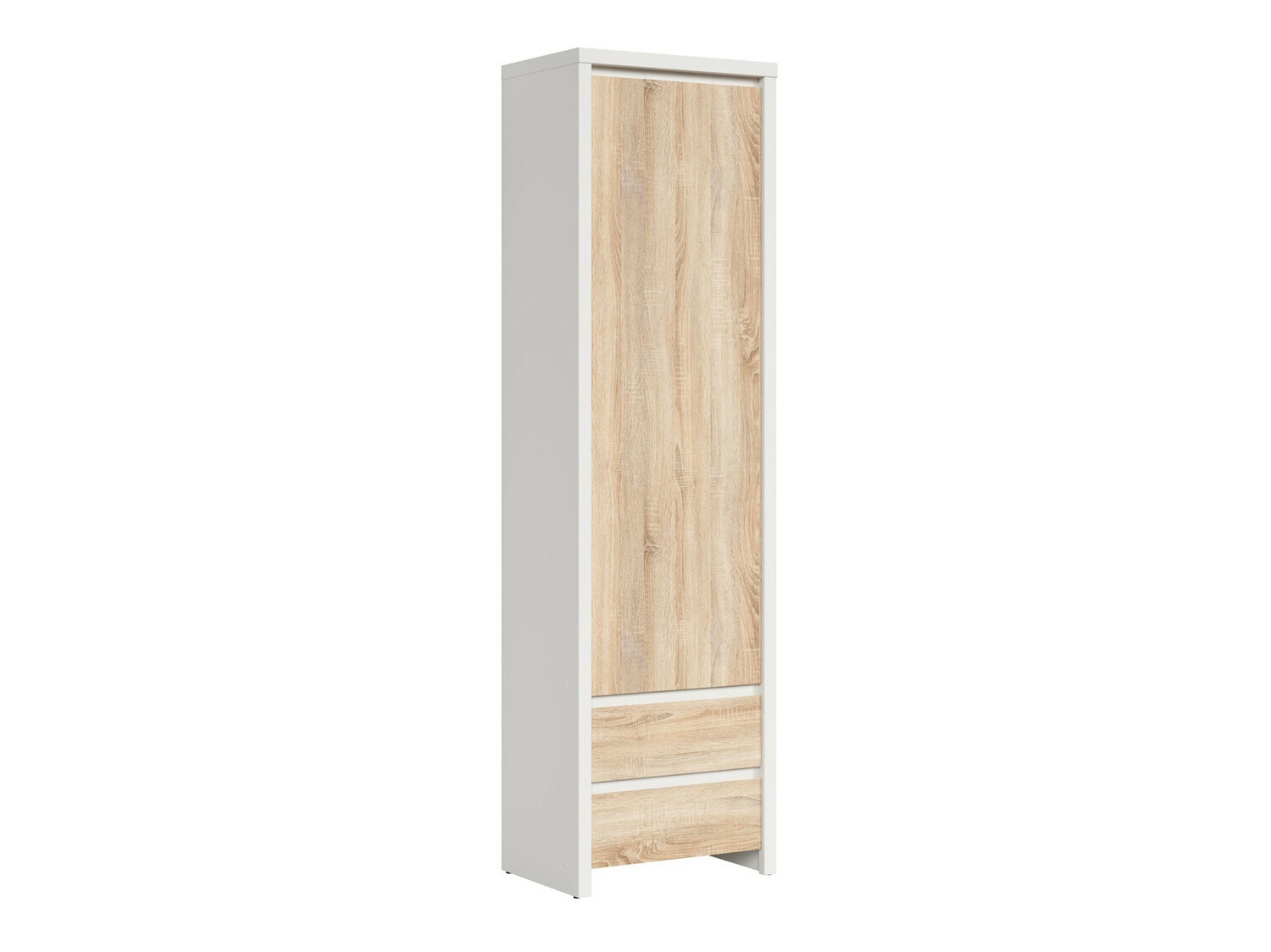 Bookcase Nolroma 127 (White + Sonoma oak)