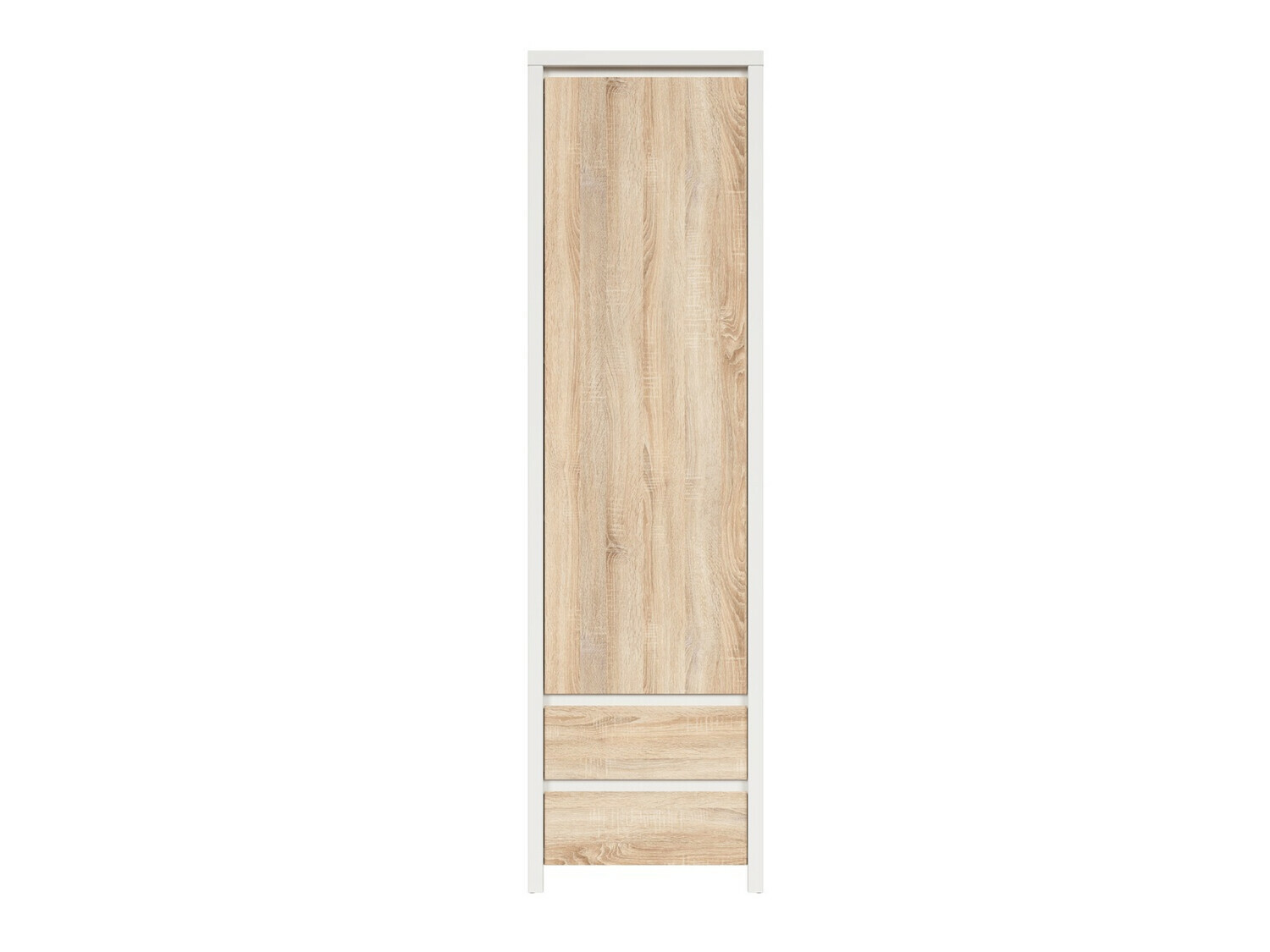 Bookcase Nolroma 127 (White + Sonoma oak)