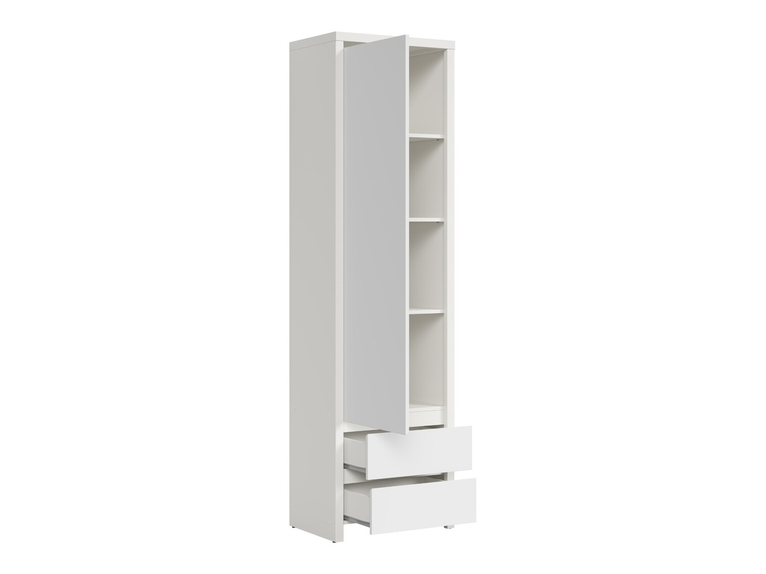 Bookcase Nolroma 127 (White)