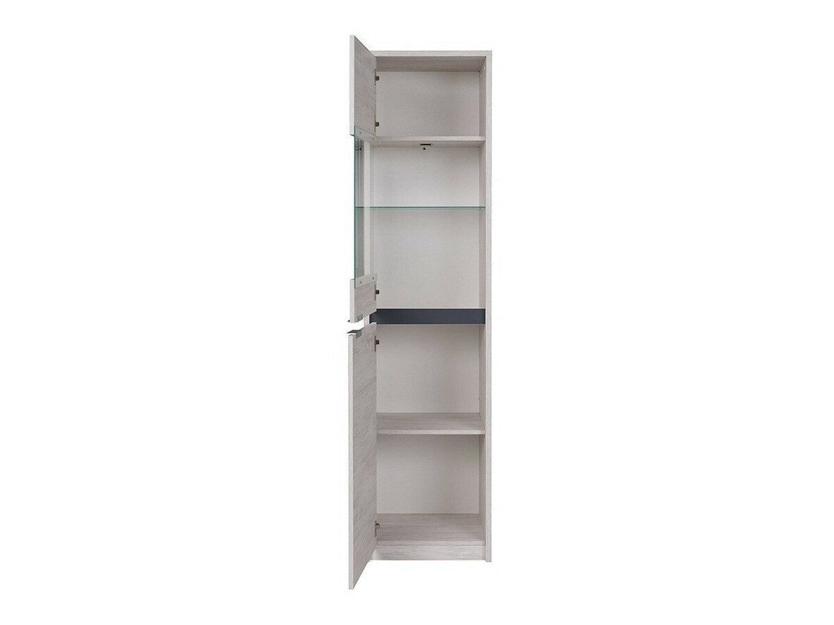 Bookcase Fivelbo 113 (Monastery oak + Glossy black)