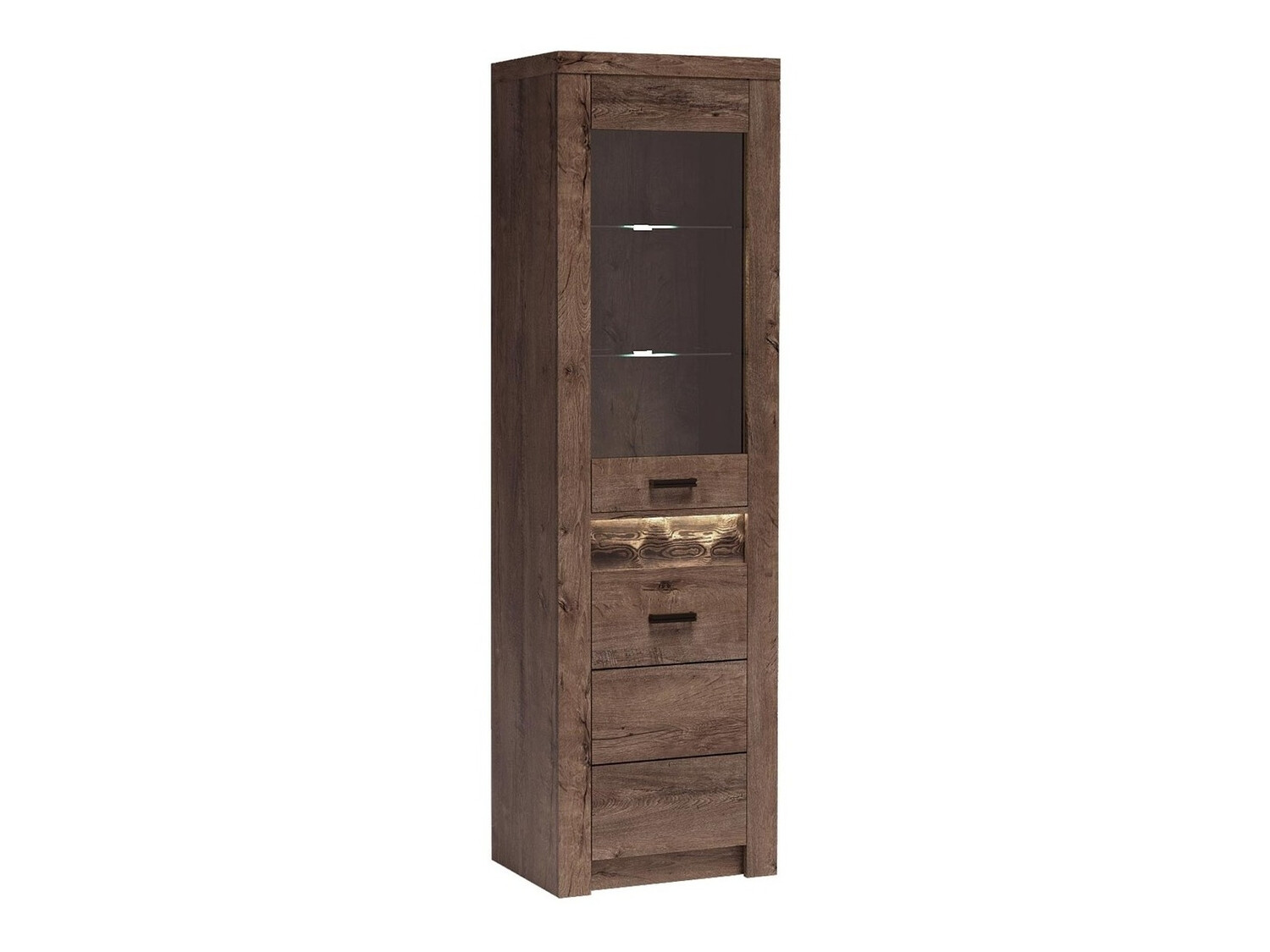Bookcase Serfeno 102 (Dark ash)
