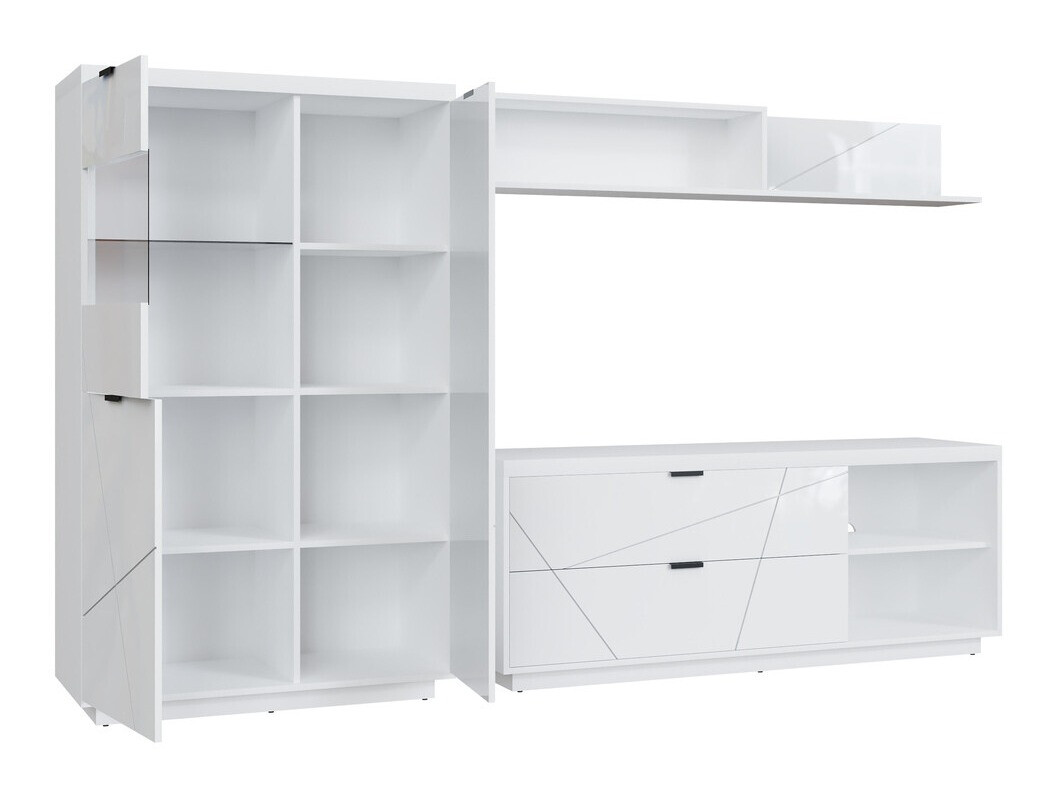 Living room set Fivale 111 (Glossy white + White)