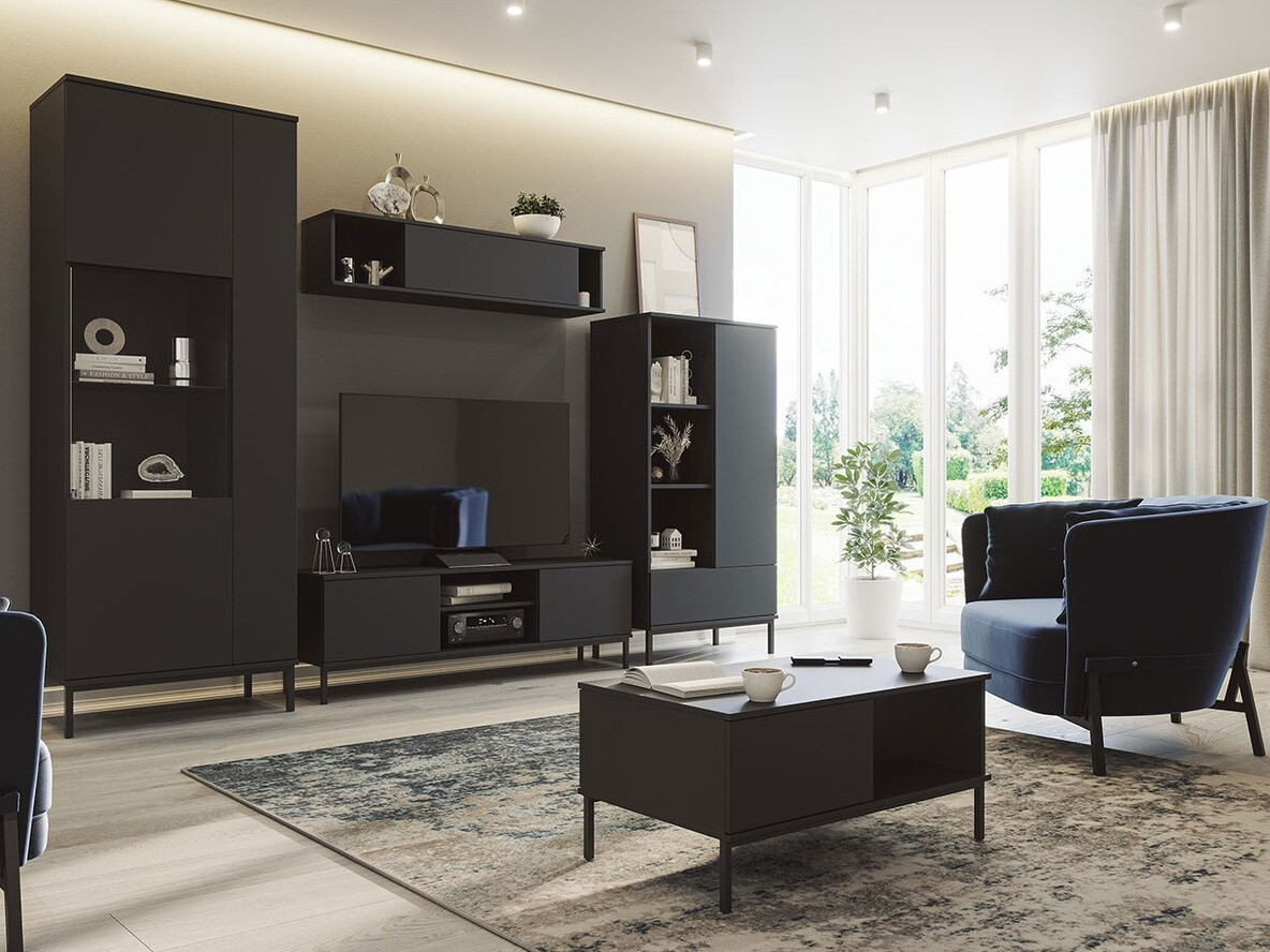 Bookcase Lomsore 106 (Black)