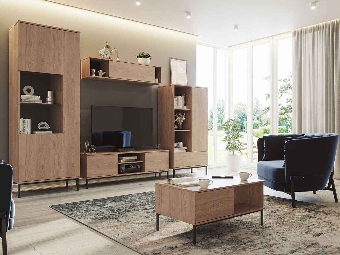 Bookcase Lomsore 106 (Light wood)