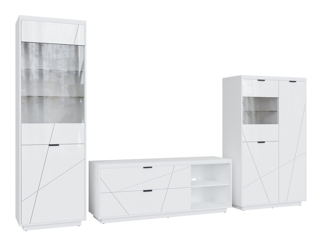 Living room set Fivale 112 (Glossy white + White)