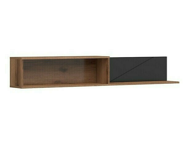 Living room set Fivale 114 (Dark Delano oak + Matte black)