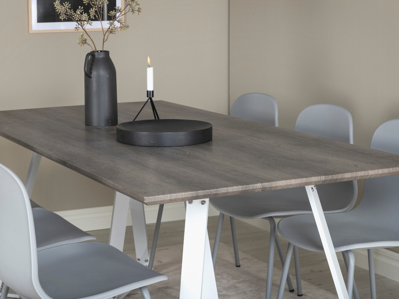 Table Dallas 372 (Grey + White)