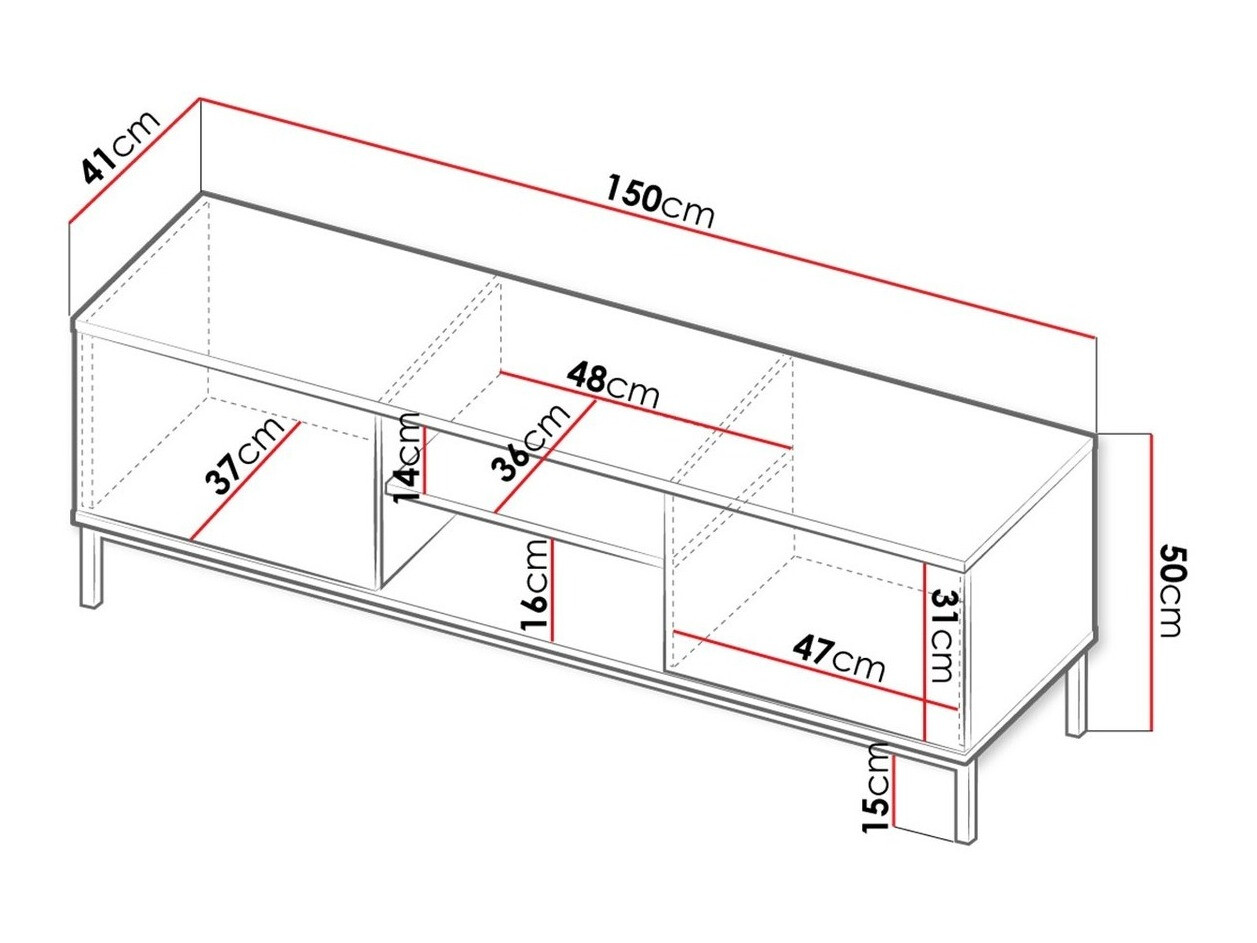 TV stand Lomsore 101 (White)