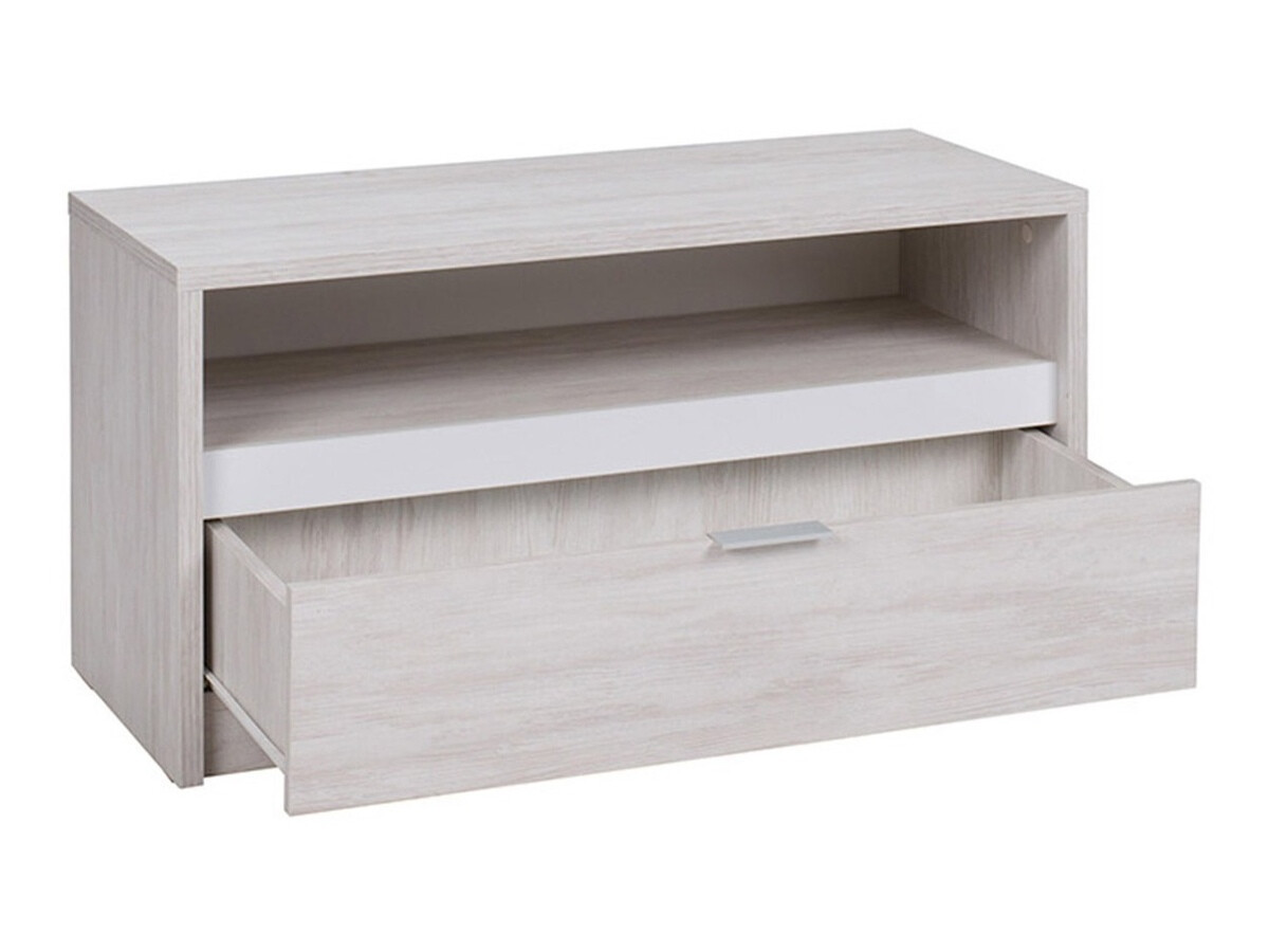 TV stand Providence 122 (Monastery oak + Glossy black)