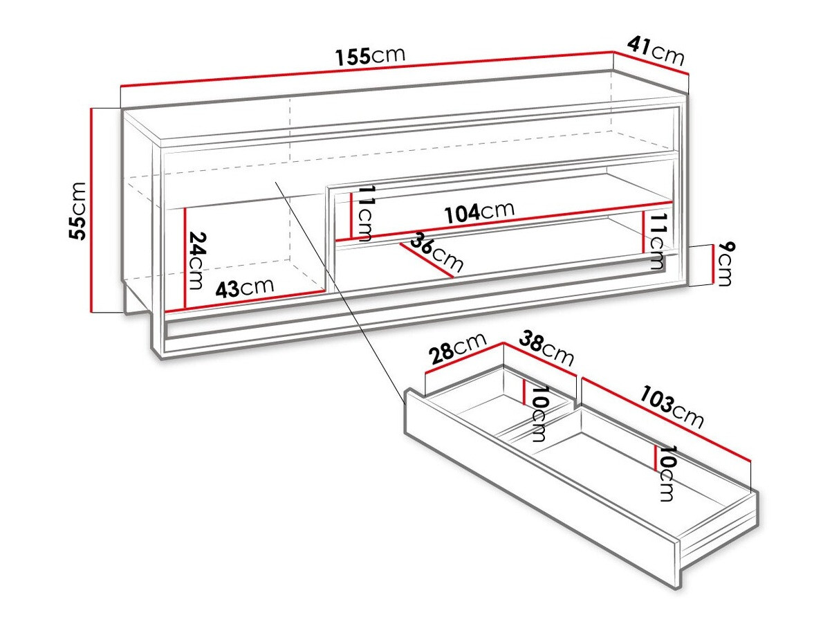 TV stand Luliru 128
