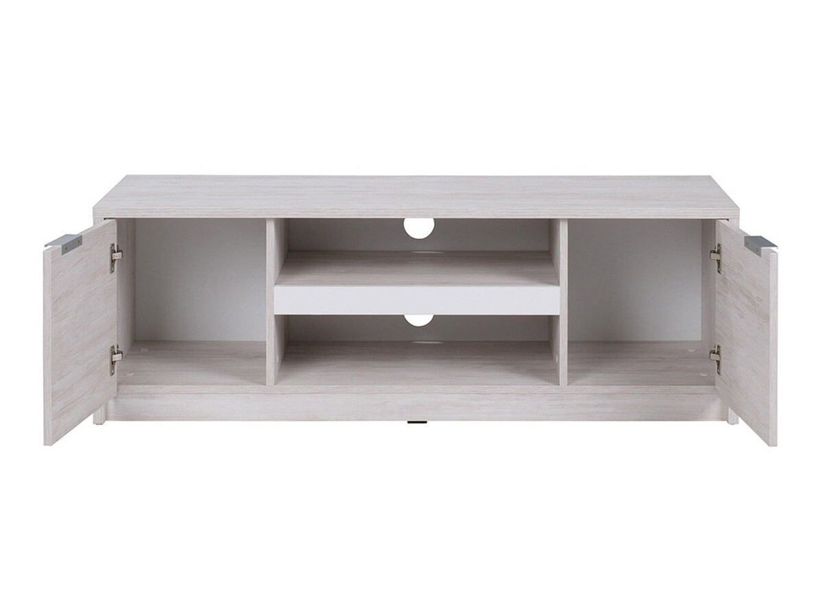 TV stand Providence 123 (Monastery oak + Glossy black)
