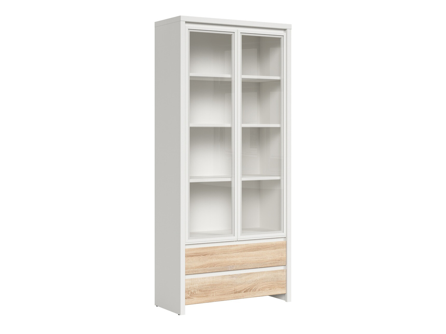 Bookcase Nolroma 113 (White + Sonoma oak)