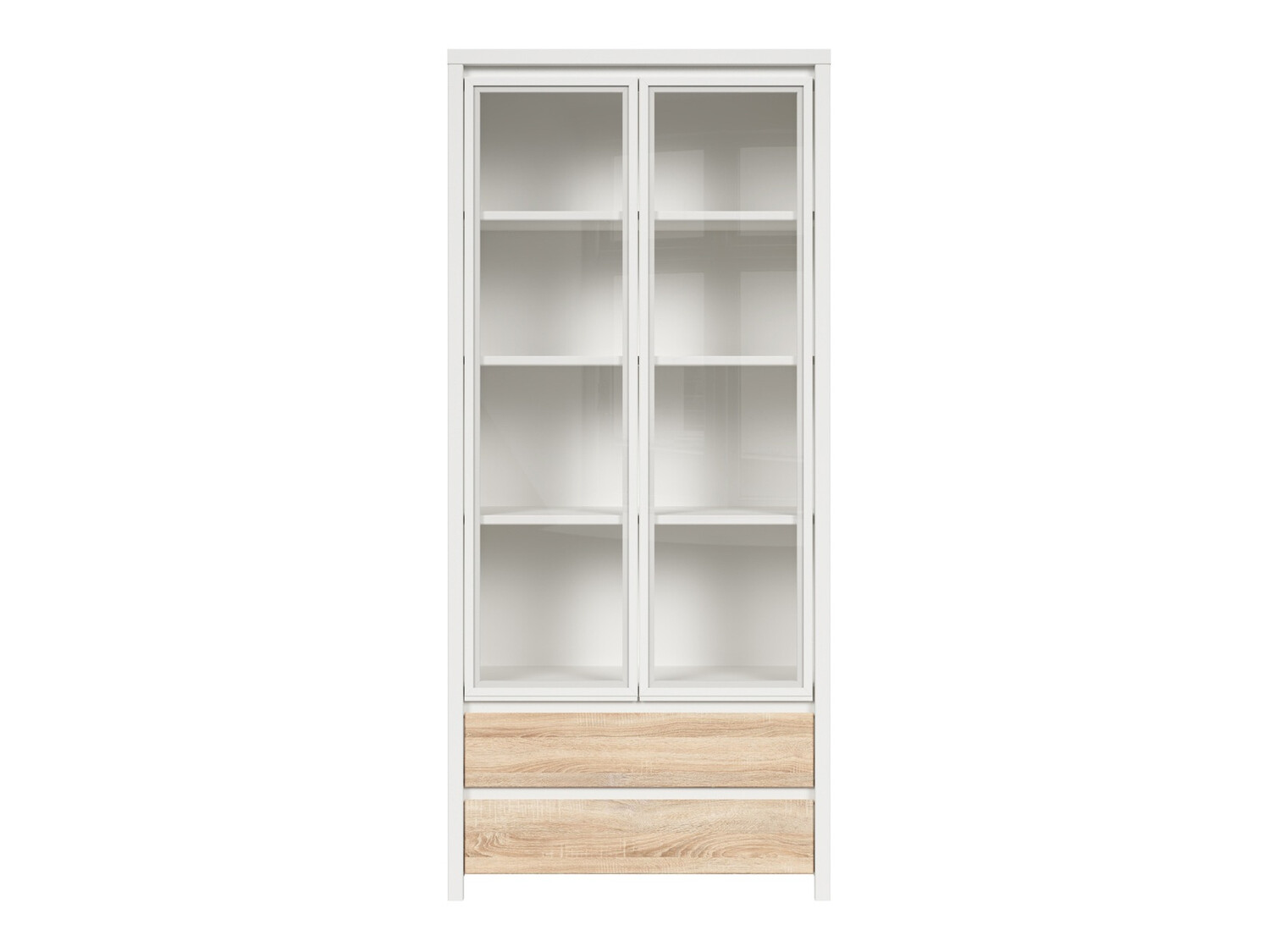 Bookcase Nolroma 113 (White + Sonoma oak)