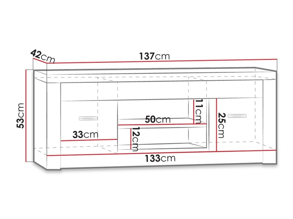 TV stand Serfeno 106 (Craft white)