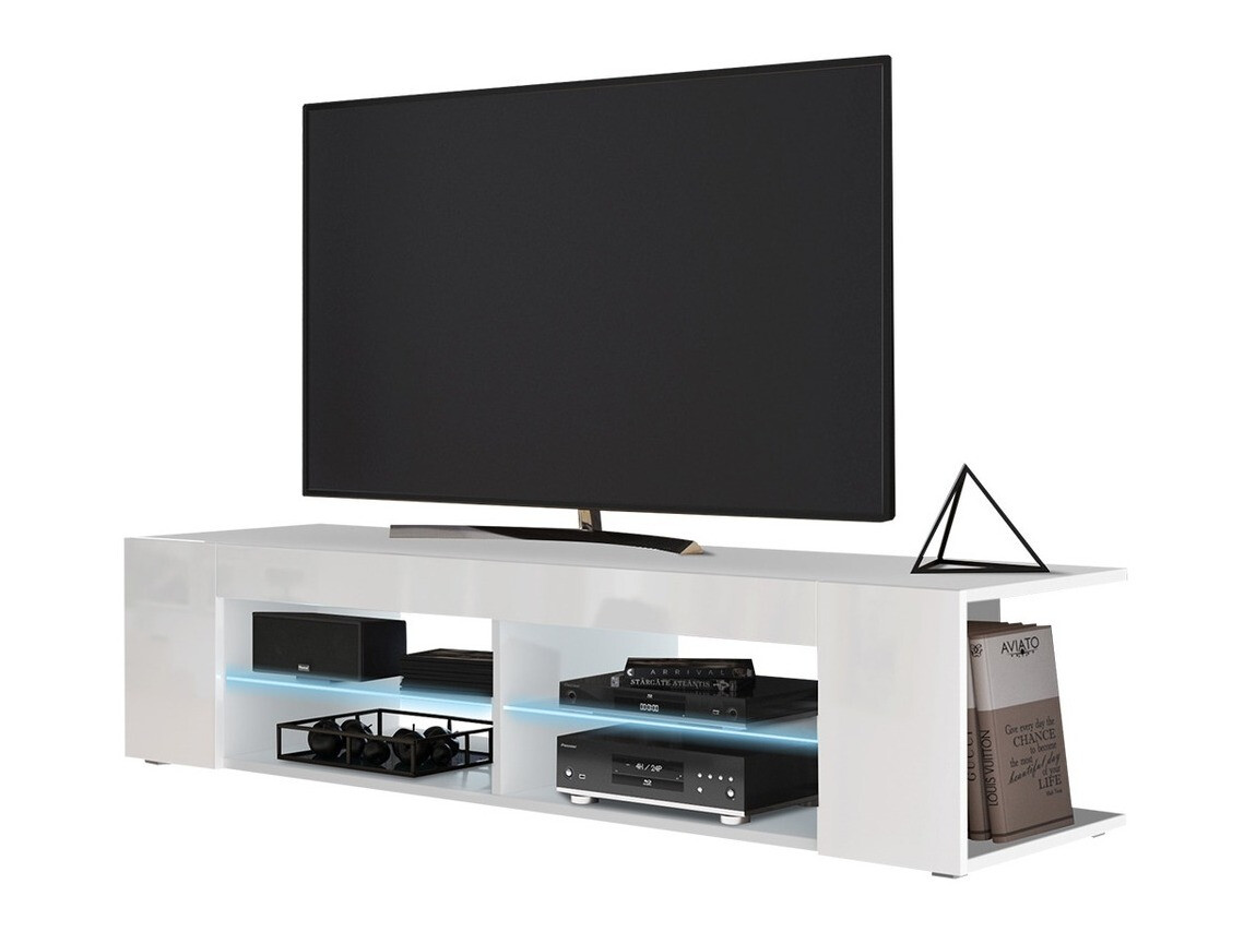 TV stand Ver I (White + Glossy white)