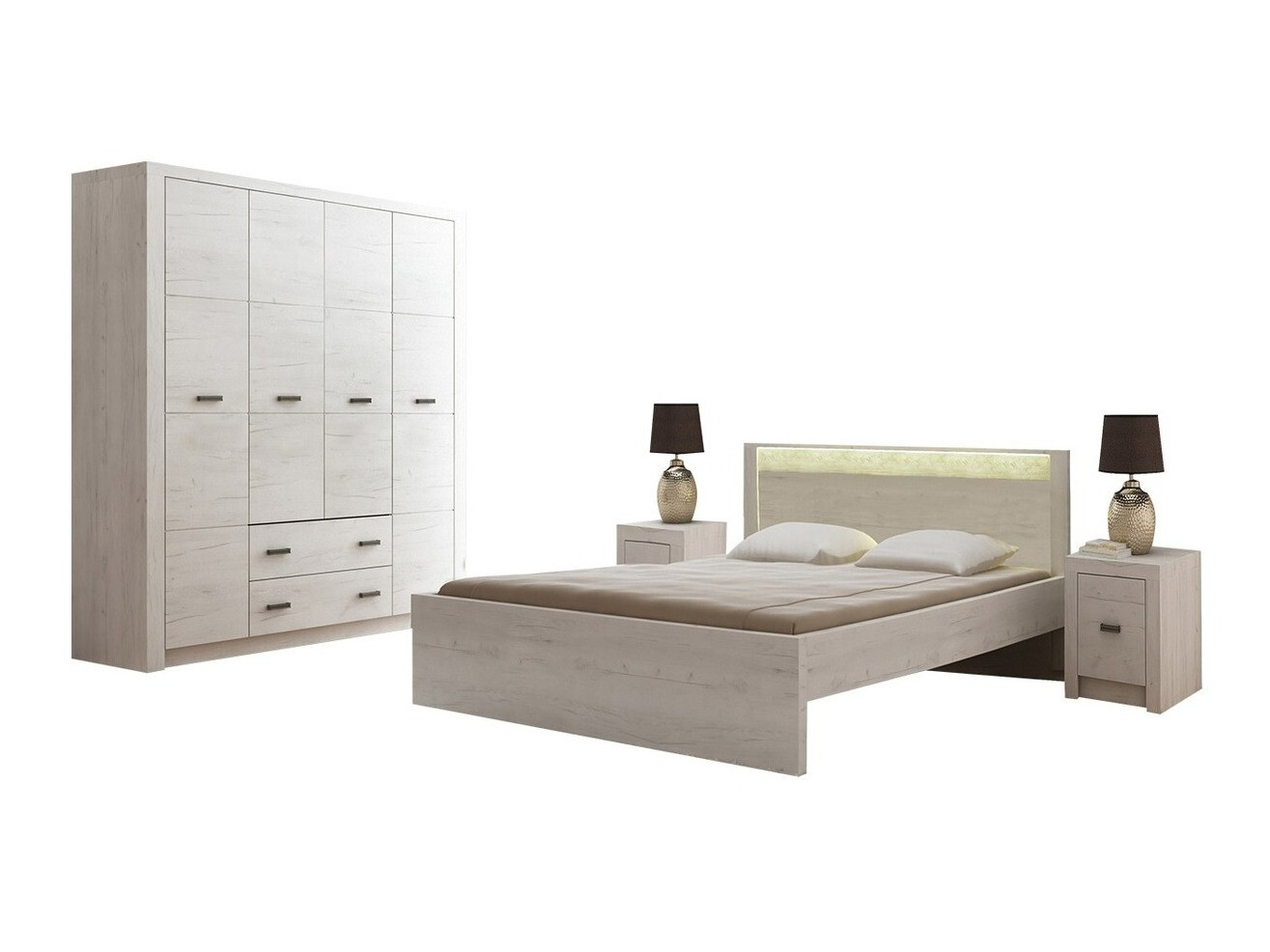 Bedroom set Serfeno 120 (Craft white)