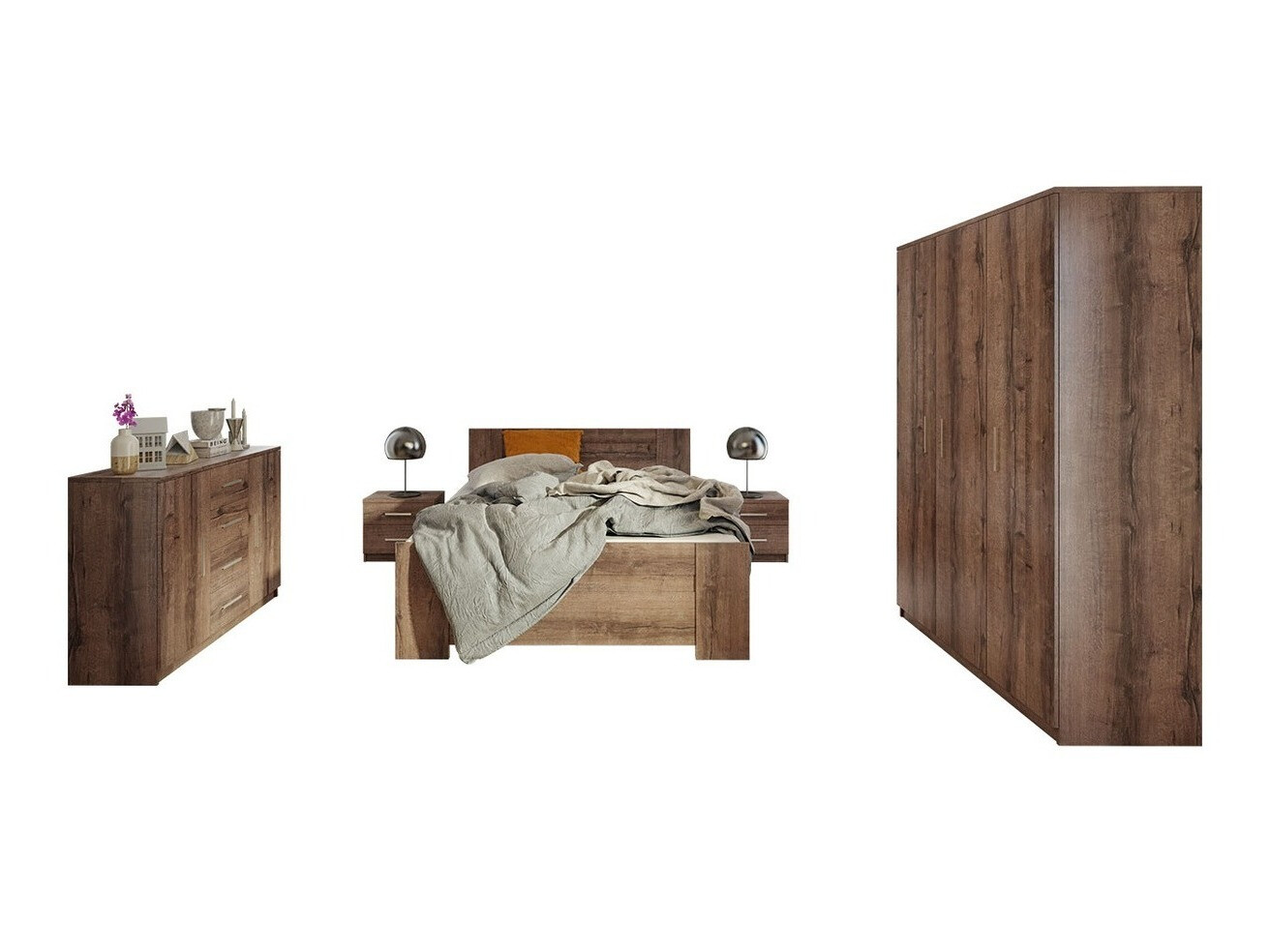 Bedroom set Catromi 123 (Monastery oak)