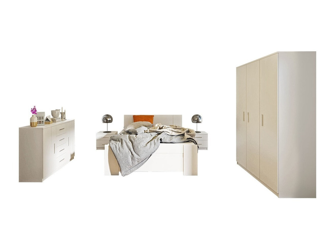 Bedroom set Catromi 123 (White)
