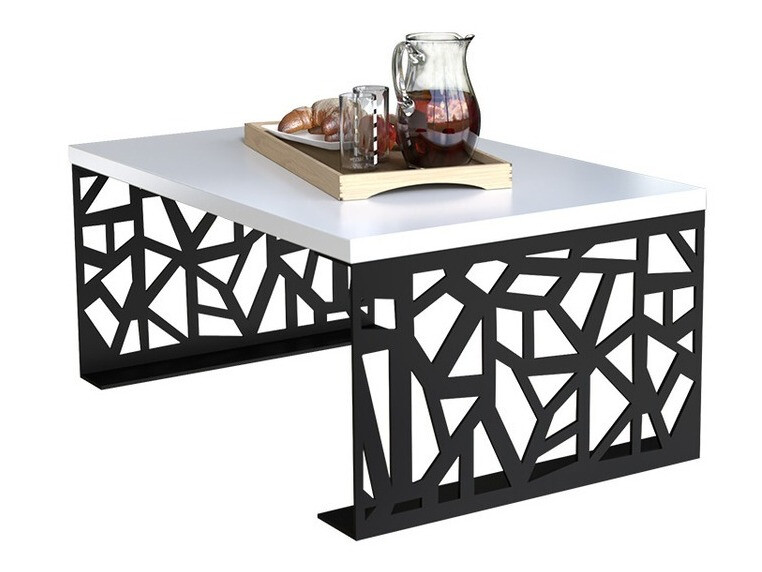 Coffee table Germantown 101 (Matte black + Glossy white)