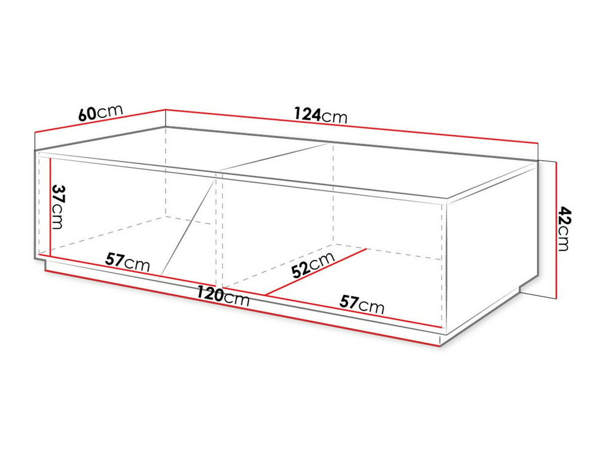 Transforming coffee table Comfivo Daldune (Wotan Oak + Anthracite)