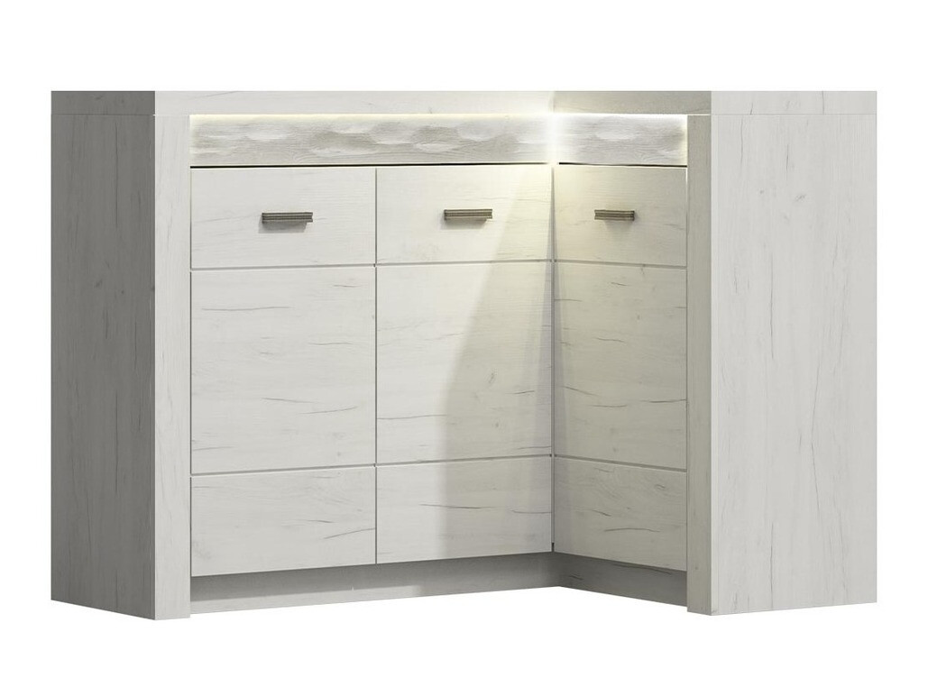 Corner cabinet Serfeno 112 (Craft white)