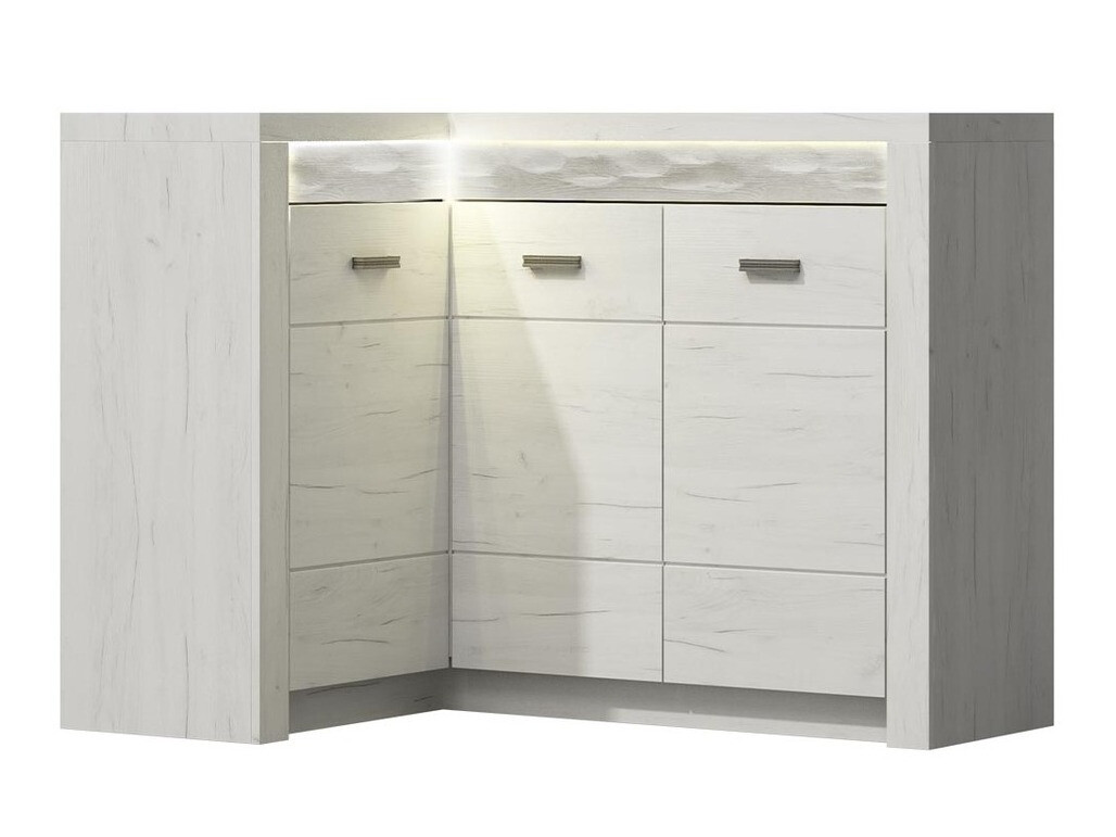 Corner cabinet Serfeno 113 (Craft white)