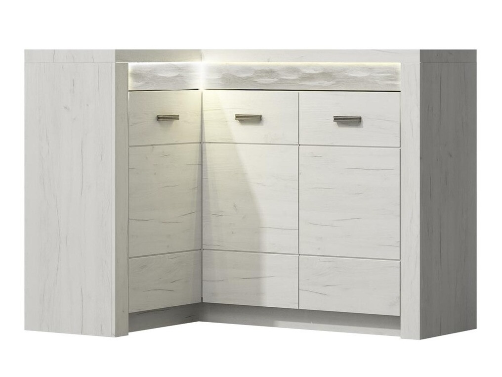Corner cabinet Serfeno 113 (Craft white)