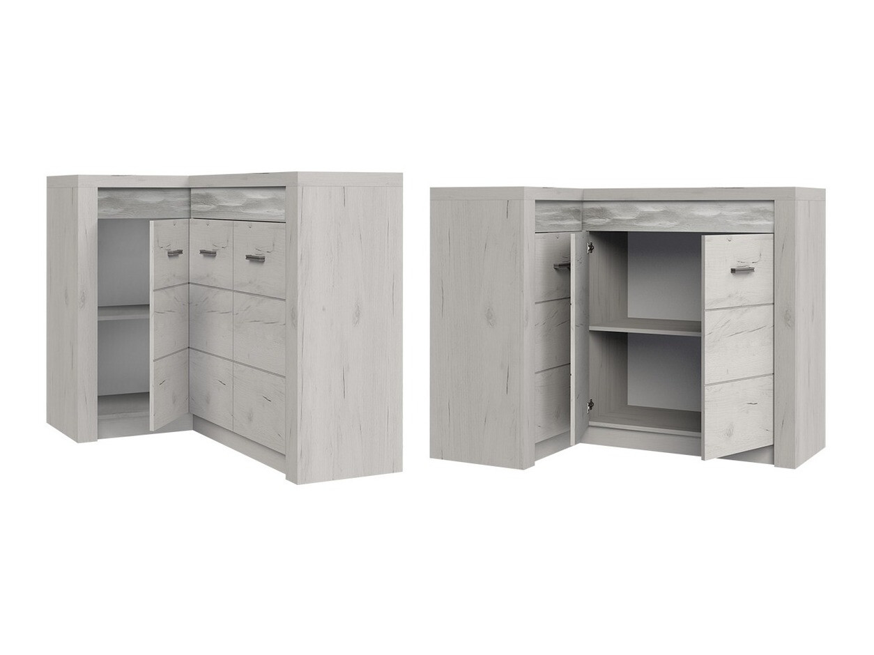 Corner cabinet Serfeno 113 (Dark ash)