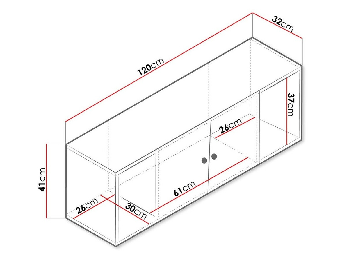 Wall cabinet Almira 112 (Artisan oak + White + Grey)