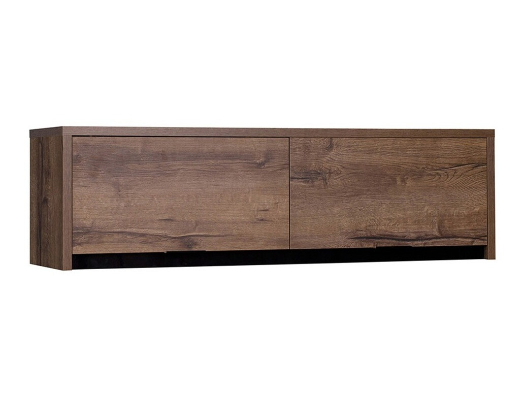 Wall cabinet Fivelbo 111 (Monastery oak + Glossy black)