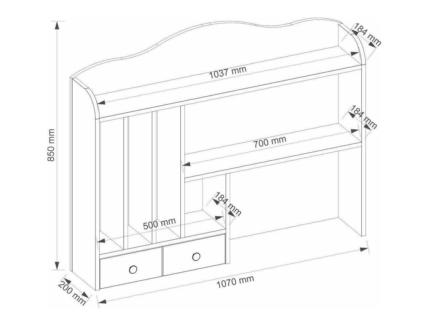 Bookcase Elblive 128