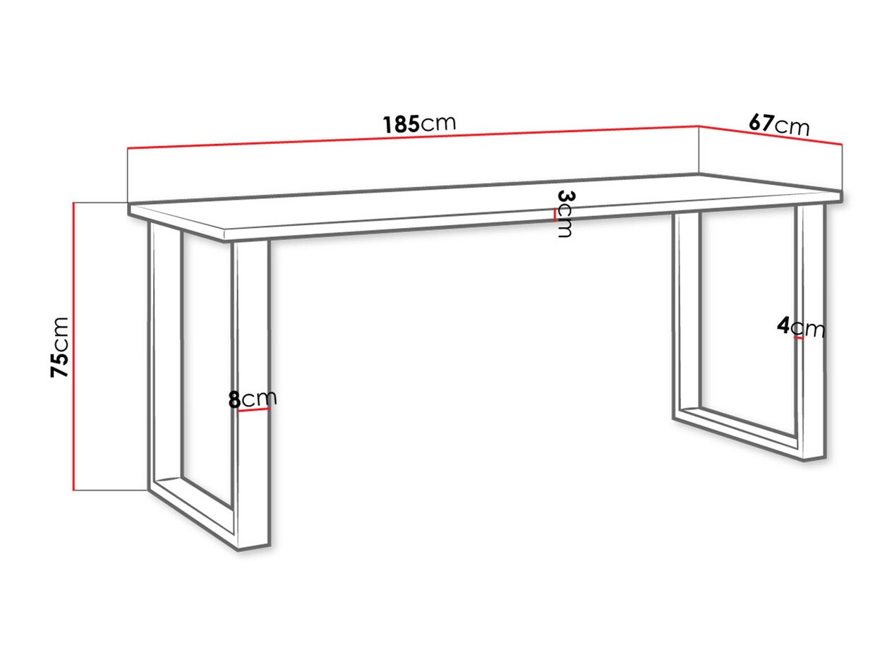Table Tucson 138 (Artisan oak + Black)