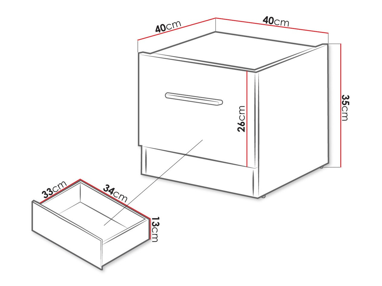 Bedside table Livsori 111