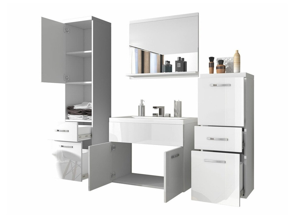 Bathroom set Sarasota 109 (Nut + Graphite)